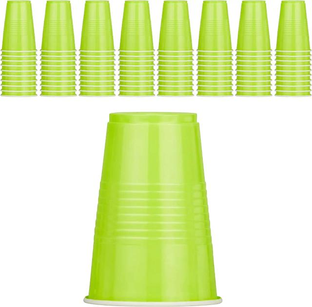 Conjunto de 50 Copos Descartáveis de 16 oz para Festa: Perfeitos para Jogo de Beer Pong, Churrasco e Bebidas Diversas