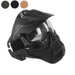 Máscara tática respirável completa da cara com lente, airsoft, exterior, cs, acessórios do paintball, caça, proteção, cs - Image 1