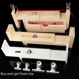Distribuidor de atacado direto mão tecido corda pulseira de madeira tecido quadro artesanal diy ferramenta fixa pulseira jóias acessórios - Image 1