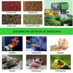 Alimentador de alimentação automático inteligente ajustável, LCD indica, tanque de peixes automático temporizador, alimentador automático, acessórios para aquário - Image 5