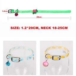 Coleira de silicone fluorescente brilhante com sino para animais de estimação, coleira de gato luminosa, anel de pescoço, gatinho, cachorro - Image 6