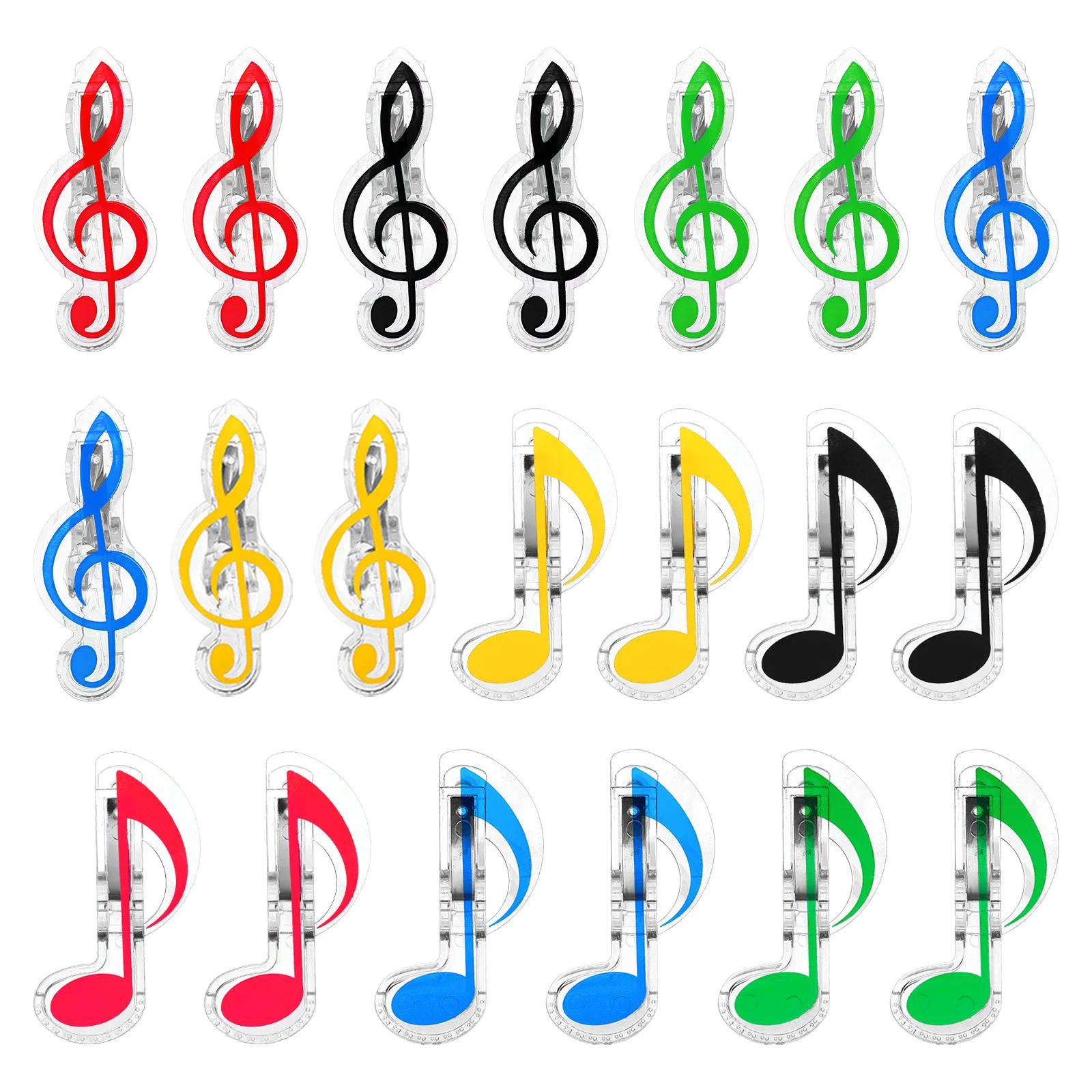 Clipes De Plástico De Nota Musical, Suporte De Clipe De Papel De Música, Clipe De Livro, Marcadores, Clipes De Papelaria Para Notebook, 20 Pcs, 40Pcs - Image 1