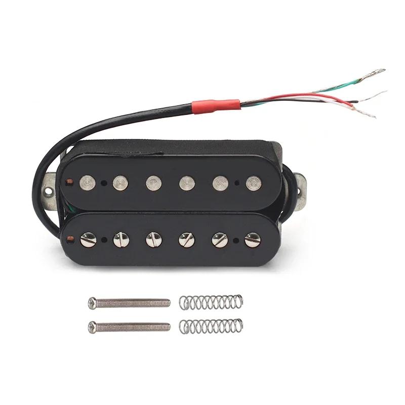 Humbucker-Alnico 5 Captador de guitarra elétrica, Captador de bobina dupla, V, Peças pretas - Image 1