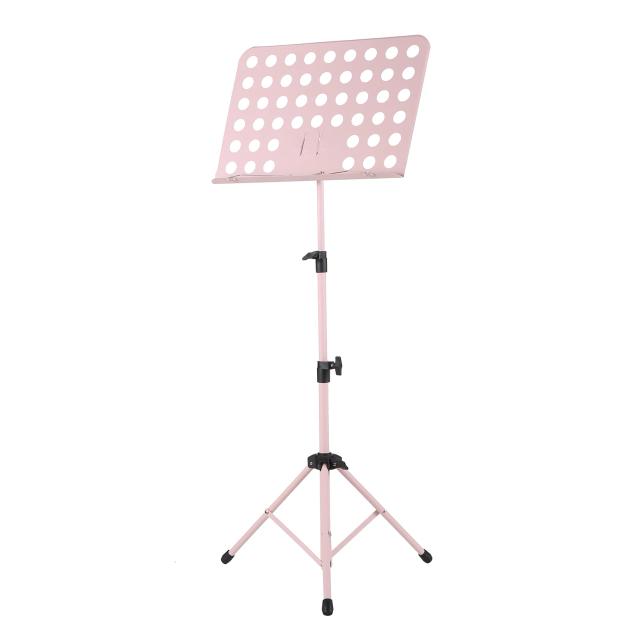 Suporte Musical Portátil Destacável em Metal para Piano, Violino e Guitarra - Acessórios Musicais em Preto e Rosa