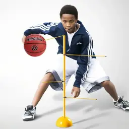 Agile Reaction Basketball Drible Trainer, Equipamento De Treinamento De Drible Ajustável, Hastes De Treinador Dobrável, Fácil de Montar - Image 2