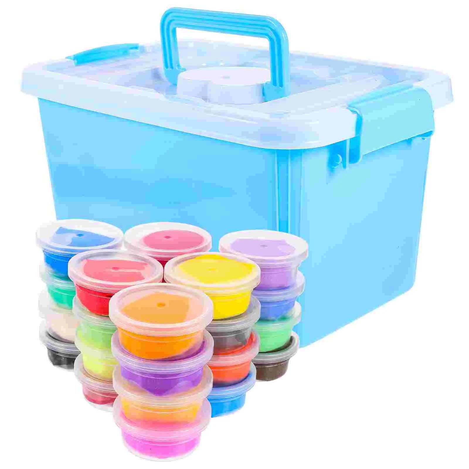 Conjunto de Argila Modeladora para Crianças, Argilas Modeladoras, Espuma Infantil, Ar Seco, Lodo Fofo, Suíte Mágica DIY, 24 Cores - Image 1