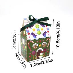 Caixas De Embalagem De Natal De Cores Misturadas, 4 Cores Misturadas, Caixas De Presente, Caixas De Doces De Casamento, Material De Festa E Material Do Festival, 12 Pcs, 24Pcs - Image 5