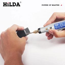Hilda-mini caneta gravura, mini broca, ferramenta rotativa com conjunto de acessórios de moagem, multifunções, 18v - Image 5