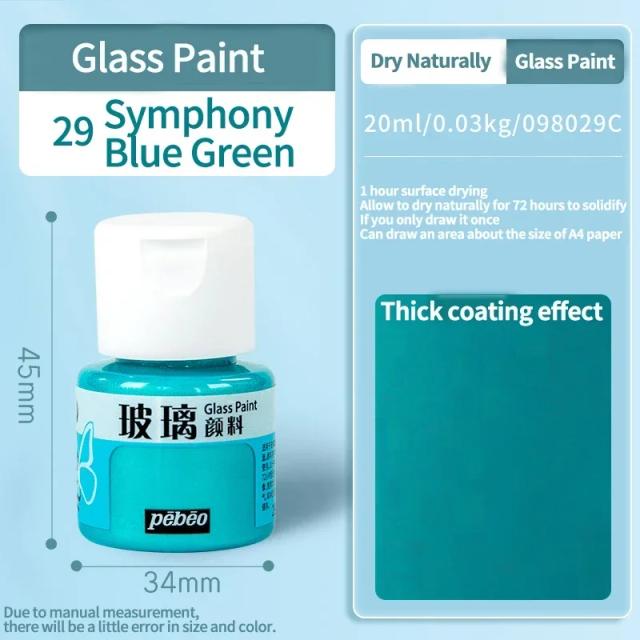 Pintura em Vidro com Tintas Acrílicas à Base de Água - 26 Cores para Artesanato DIY e Artistas