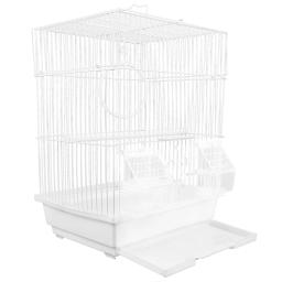 Gaiola de pássaros conure papagaio viagem portátil gaiolas para animais de estimação para pássaros transportador de passeio de plástico - Image 5