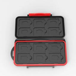 Caso de cartão de memória resistente à água titular ceia resistente titular do cartão sd micro sd caso cartões caixa carteira para jogos ds 12 pçs sd/tf - Image 3