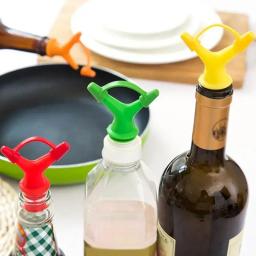 Rolha de garrafa de silicone, vertedor de vinho com tampa, garrafa de champanhe de óleo, plugue de madeira, manter o freash do vinho, festa de casamento - Image 5