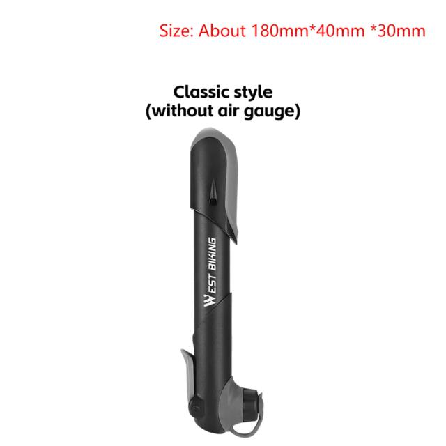 Bomba de alta pressão 300psi para bicicleta MTB com medidor, mangueira rotativa de 360 graus e inflador de pneu de suspensão traseira