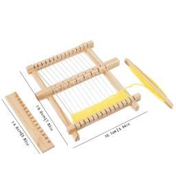 Conjunto de tear de madeira para artesanato DIY, máquina trançada, ferramentas de tricô, materiais artesanais, suprimentos iniciantes, 1 PC - Image 2