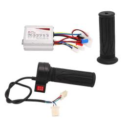 O motor bonde 12v/24v/36v 500w escovou o controlador e o aperto do acelerador de 3 velocidades ajustados para triciclos elétricos das bicicletas - Image 2