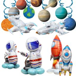 Nave espacial grande folha em pé Astronauta Balões, Big Rocket, Nave estelar, Brinquedo infantil, Meninos, Espaço sideral, Planeta, Birthday Party Decorações - Image 1