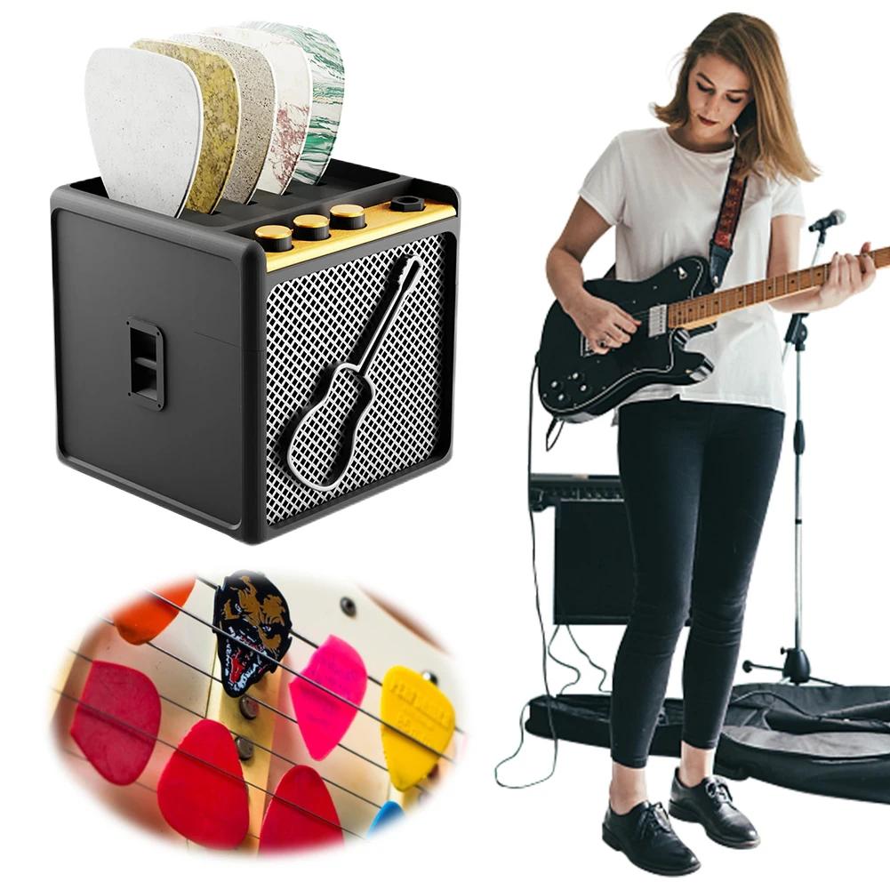 Suporte de palhetas de guitarra 3d impresso amp alto-falante palheta de guitarra titular caixa organizador palheta de guitarra display titular para guitarristas - Image 1