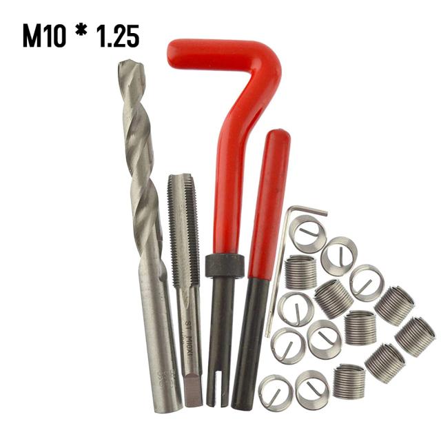 Kit Completo de Inserção de Reparo de Rosca Métrica Helicoil Car Pro com Opções de 15, 20 e 30 Peças para M5 a M14