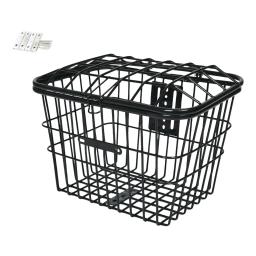 Cesta dianteira ou traseira de malha metálica para bicicleta com tampa para bagagem ao ar livre - Image 4