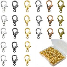 Metal Lobster Fechos para Fazer Jóias DIY, Pulseiras, Colares, Ganchos, Acessórios de Fechamento de Corrente, 100Pcs por lote - Image 1