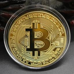 Coleção de Moedas Banhado a Ouro Moedas Criativas de Metal, Grande Imitação Antiga, Lembrança Bitcon Colecionável, Presente, 1Pc - Image 1