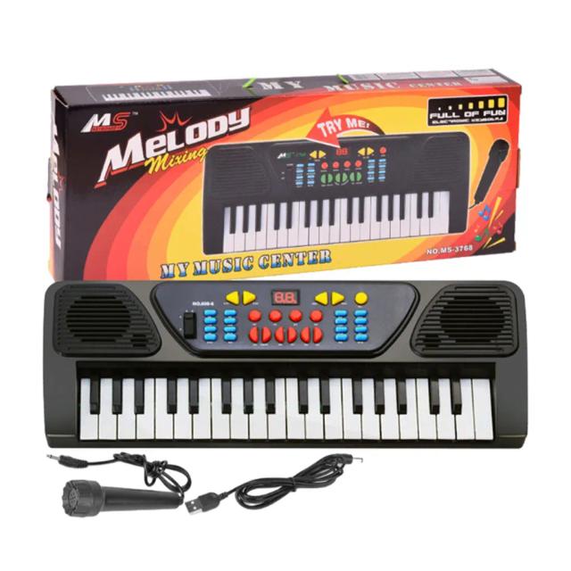 Piano Elétrico Portátil Infantil com 37 Teclas - O Brinquedo Ideal para Iniciantes em Música