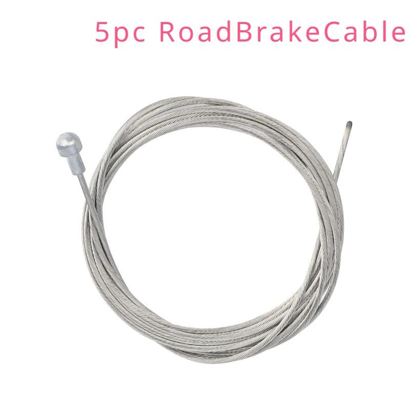5pcs 1.7/2M MTB Bicycle Brake Line Bike Stainless Steel Gear Shift Cable Road Bike Speed Line Fixed Gear Inner Cable Line Wire - Image 1
