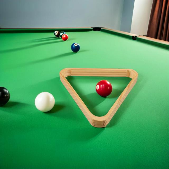 Rack de Bilhar Profissional 2 Peças Madeira Maciça para Snooker e 9 Bolas