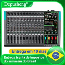 Depusheng-MG12 Profissional Mixer De Áudio, 12 Canais, Sound Board Console, DJ Mixing Desk System, Interface Built-in 256 Reverb Efeito - Image 1