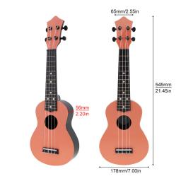 Ukulele soprano com kit de gig bag e cordas, guitarra havaiana, instrumentos musicais para iniciantes, 15 trais, 21 in - Image 6