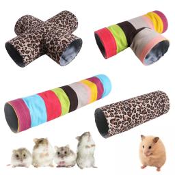 Túnel de lona dobrável para pequenos animais, túnel de esconderijo, tubos de pet, treinamento hamster, cobaias - Image 1