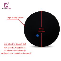 Profissional Bola De Squash De Borracha para Iniciante ou Treinamento, Raquete De Squash, Ponto Vermelho, Azul, Amarelo Dot, Velocidade Rápida, 1Pc - Image 4