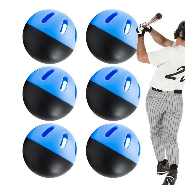 Bolas de Basquete e Beisebol de Treinamento em EVA Macio e Alta Densidade - Pacote com 6 Unidades de 2,9"