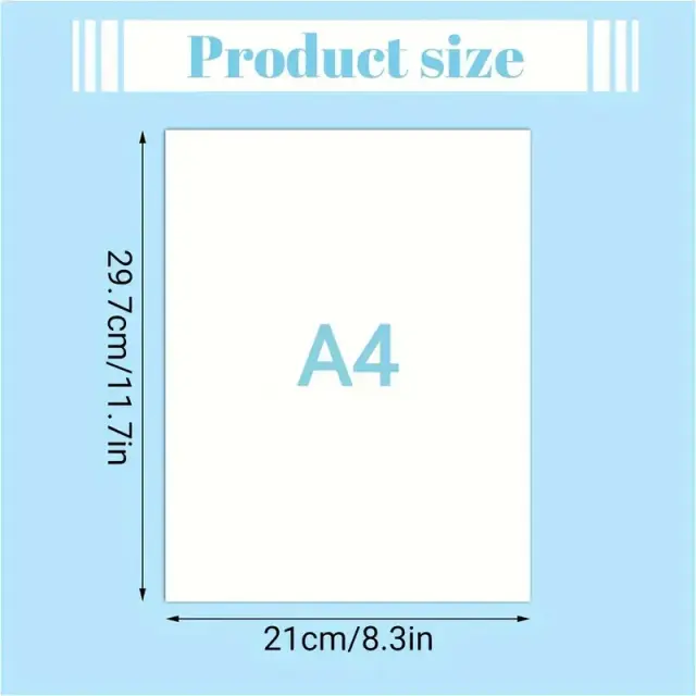 Cartão Branco para Embalagem de Presentes DIY - Pacotes de 50, 100 e 200 Unidades com Design Personalizado 29,7 × 21 cm