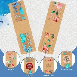 30Pcs DIY Branco Marcador Cobre Kraft Papel Marcador Mangas Em Branco Display Cards Resina Marcador Titular para Party Favor Gift - Image 5