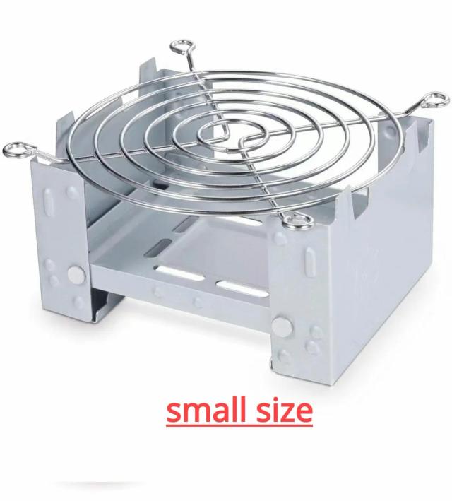 Fogão Portátil Dobrável para Camping com Álcool e Combustível Sólido - Ideal para Cozinhar ao Ar Livre, Piqueniques e Churrascos