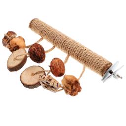 Papagaio pássaro gaiola poleiros gaiolas de pássaros árvore ramos de madeira gaiola natural haste de pé periquito suportes de madeira papagaios - Image 1