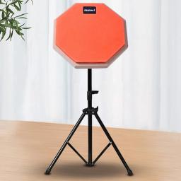 Madeira Drum prática Pad com suporte ajustável, Snare Drum prática Pad, à prova de choque, treinamento, borracha, 8" - Image 5