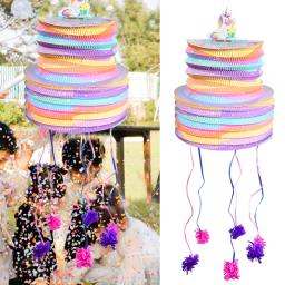 Pinata unicórnio para crianças, adereços para jogos, aniversário e casamento, chuveiro de bebê, decoração de festa, pinata de arame, presente para meninas, 1pc - Image 1