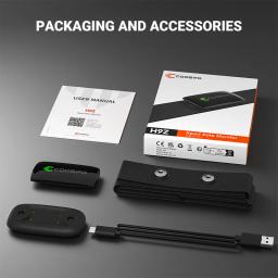 CooSpo-Optical Sensor de Fitness ao ar livre, H9Z Monitor de Freqüência Cardíaca Peito, Bluetooth 5.0, ANT Plus, IP67, bateria recarregável, computador de bicicleta - Image 4