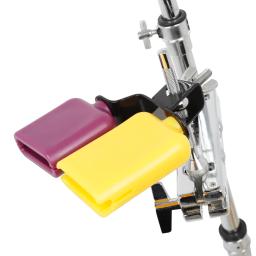 Profissional Percussão Instrumento Kit de Bateria, Bateria Acessórios, Amarelo, Roxo, Tweeter, Baixo, Quadrado, Cowbell, Bicolor - Image 2