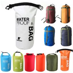 Mochila seca impermeável, bolsa ultraleve de pvc com 2/8/40/70l para acampamento, trilha e natação, para viagem - Image 1