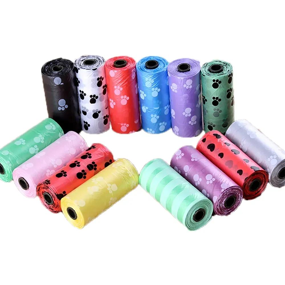 Saco de lixo impresso monocromático, Saco de cocô limpo, Dog Walking Portable Poop Bag para cães, Sacos de lixo e dona de casa - Image 1