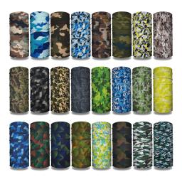 Capa de cabeça impressa camuflagem para homens e mulheres, bandana tática de caça, polainas de pescoço, lenço sem costura, tubo Balaclava, capa facial, CM34-CM68 - Image 1