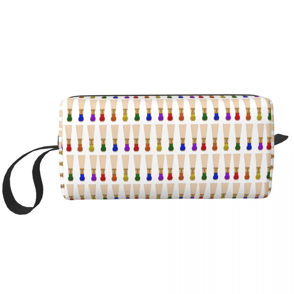 Fagote Reeds Rainbow Makeup Bag Organizador de cosméticos Kit Dopp de armazenamento Saco de higiene pessoal para mulheres Estojo de lápis de viagem beleza - Image 1