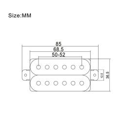 Humbucker 6 cordas captador de guitarra elétrica bobina dupla humbucker captador de guitarra elétrica com instalação quadro guitarra acessórios - Image 5