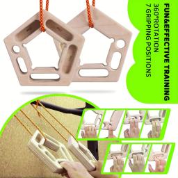 Placa de escalada, moldura de madeira portátil com cola, nível de forças múltiplas, para treinamento de força, 2pcs - Image 1