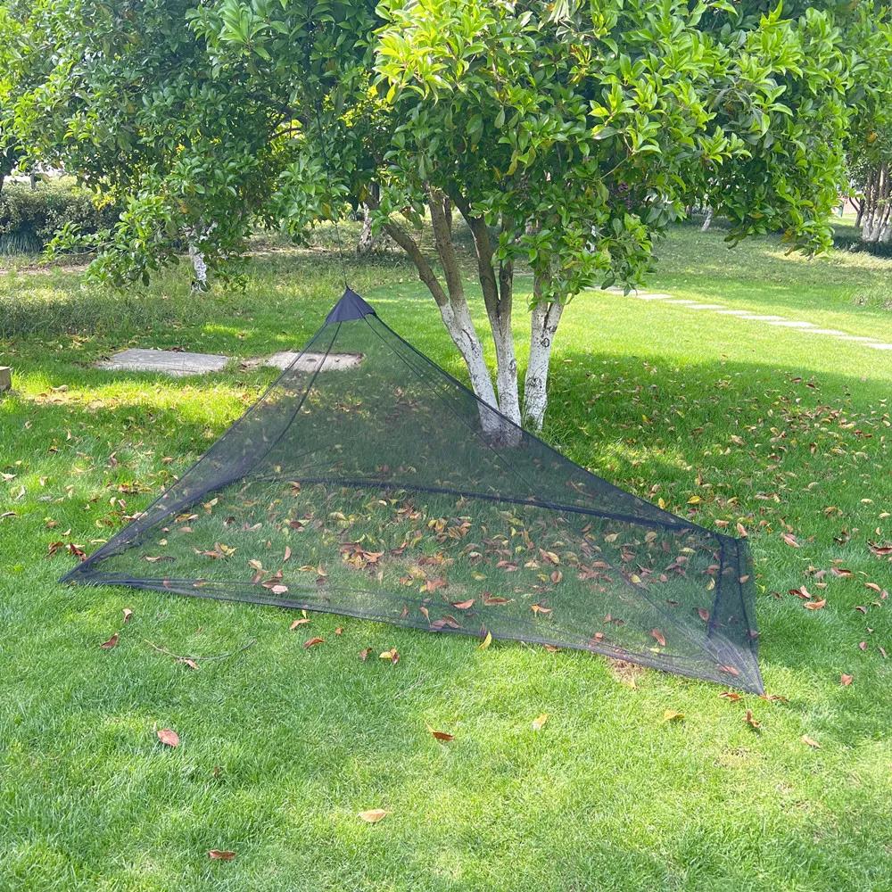 Mosquiteiro preto para acampamento ao ar livre, tenda portátil leve, tamanho família S e L - Image 1