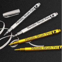 Canetas metálicas permanentes, ouro, prata, marcadores de pintura para arte, pintura rupestre, álbum de fotos DIY, artesanato, cerâmica, metal, 6pcs - Image 6