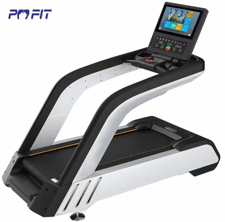 Comercial Gym Fitness esteira com tela de TV, executando andando máquina, treino, musculação, motor AC, 3HP - Image 1
